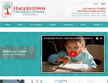 Tablet Screenshot of hagerstownchildrensschool.org